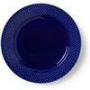 Lyngby Porcelæn - Rombo spalvos pietų lėkštė - Ø23 cm - tamsiai mėlyna