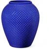Lyngby Porcelæn – Rombo spalvos porcelianinė vaza – A16,5 cm – Tamsiai mėlyna