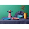 Lyngby Porcelæn - Rombo spalvos sriubos lėkštė - Ø24,5 cm - Turkis