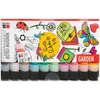 Marabu - Fun Fancy langų dažai 10x25ml - Sodas (822510)