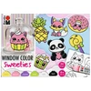 Marabu - Fun Fancy Sweeties dažai 6x25ml + motyvas (822504)