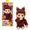 Maskotka Interaktyvus pliušinis žaislas „Little Live Pets“ – mini beždžionėlė, Čikki vyšnia