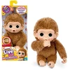 Maskotka Interaktyvus pliušinis žaislas „Little Live Pets“ – Pepi Peach mini beždžionėlė