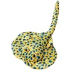 Lean Toys Plušinis geltonas dygliuotas rajos žaislas 50x24 cm