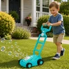 Lean Toys Mėlyna burbulų žoliapjovė su rankena