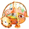 Lean Toys Vaikiškas žaidimų kilimėlis liūto formos su kamuoliukais, 3-in-1