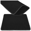 Litter box mat 60x45cm - juodas Purlov