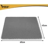 Litter box mat 60x45cm - pilka Purlov