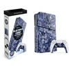 Maxx Tech PS5 plonos priekinės plokštės + valdiklio priekinės plokštės – „Mėlyna Wave Camo“
