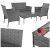 Antracito spalvos rotango sodo baldai Gardlov 26907