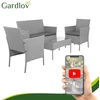 Gardlov 26910 pilka rattan garden furniture