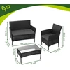 Juodas rattan garden furniture Gardlov 26908
