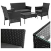 Juodas rattan garden furniture Gardlov 26908