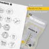 Medela - Easy Pour motinos pieno laikymo maišeliai - 25 vnt. - 210 ml