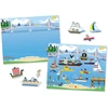 MELISSA & DOUG Daugkartinio naudojimo lipdukų knygelė „Transporto priemonės“
