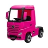 Lean Cars Mercedes Actros rožinis elektromobilis vaikams 4x4