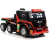 Lean Cars Vienvietis elektromobilis su priekaba Mercedes-Benz Axor XMX622, raudonas