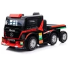 Lean Cars Vienvietis elektromobilis su priekaba Mercedes-Benz Axor XMX622, raudonas