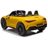 Lean Cars Dvivietis vaikiškas elektromobilis Mercedes AMG SL63, geltonas