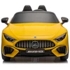 Lean Cars Dvivietis vaikiškas elektromobilis Mercedes AMG SL63, geltonas