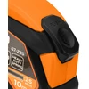 Miara Plieninė matavimo juosta 10 m x 25 mm, automatinis užraktas, stabdymo mygtukas, magnetas