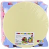 Lean Toys Putplasčio dėlionės kilimėlis vaikams 16 dalių, pastelinės spalvos