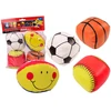 Lean Toys Minkšti sportiniai kamuoliai vaikams, 4 vnt.