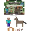 Mattel MINECRAFT PAGRINDINIŲ FIGŪRĖLIŲ 2 VNT. RINKINYS – Styvas ir Asilas