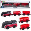 Lean Toys Elektrinis traukinys su magnetiniais vagonais, 29.5 cm