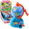 Lean Toys Plastikinis mini gaublys su sukama pavara ir judančiu lėktuvėliu