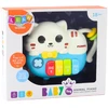 Lean Toys Interaktyvus mini pianinas vaikams katės formos 15x11x4 cm