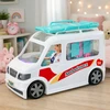 Lean Toys Žaislinė greitoji pagalba balta