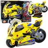 Lean Toys Žaislinis motociklas su dirbtuvėmis 43 cm geltonas