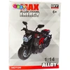 Lean Toys Motociklo modelis 1:14 su auksiniais elementais