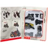 Lean Toys Motociklo modelis 1:14 su auksiniais elementais