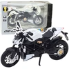 Lean Toys METALINIS SPORTINIS MOTOCIKLAS – Baltas 1:12