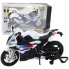 Lean Toys SPORTINIS MOTOCIKLAS METALINIS BALTYAS S1000 1:12