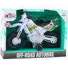 Lean Toys Vaikiškas krosinis motociklas su šviesos ir garso efektais