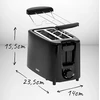 Mesko | Skrudintuvas | MS 3220 | Galia 750 W | Lizdų skaičius 2 | Korpuso medžiaga Plastikas | Juodas