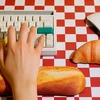 Mustard Garstyčių spalvos „Baguette“ klaviatūros laikiklis – auksinis – 40 cm