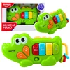 Lean Toys Muzikinis pianinas vaikams krokodilo forma 19.5 cm