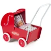 My Baby Mano kūdikis - raudona lėlė medinis vežimėlis (61302)