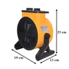 Nagrzewnica Elektrinis šildytuvo pūstuvas 2 kW ventiliatorius, radiatoriaus termostatas 2000 W