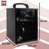 Elektrinis šildytuvas Kaminer 3000W, IPX4
