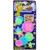 Lean Toys Šviečiantys sienų lipdukai vaikams – veidukai ir žvaigždės, 10 vnt.