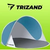 Trizand Paplūdimio palapinė 145x100x70cm - turkis - pilka