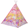 Lean Toys Vaikiška indėniška palapinė Unicorn Ponies Rožinė