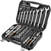Neo Tools Antgalių raktų rinkinys 1/2", 1/4", 82 vnt., CrV, ECO