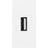 Orno NOEN USB data, modulinis lizdas 22,5x45 mm USB data 2.0, tarpiklis, baltas