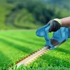 Nożyce Akumuliatorinės gyvatvorių žirklės krūmų pjovimui ir genėjimui, galingos, 2 akumuliatoriai